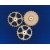 Tablica manipulacyjna,edukacyjna KOŁA ZĘBATE komplet 3szt. , ruchome , koła fi - 7,5cm